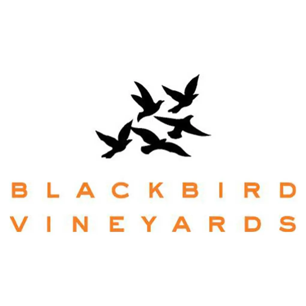 Blackbird Vineyards logo with flying birds