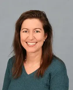 Woman with long brown hair