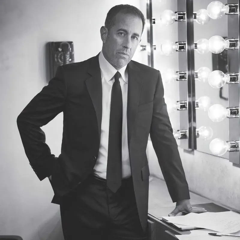 Man in suit in dressing room